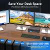 8K HDMI + 2 Displayport KVM Switch 3 Monitors 4 Computers 4K144Hz USB 3.0 KVM Switches Triple Monitor for 4 Computer Share 3 Monitor and 4 USB 3.0 Ports Support Extended/Copy Mode view 3