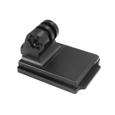 Aluminum Alloy Helmet Mounting Base for Action Cameras, Universal 3-Slot Adapter Plate with NVG Interface for Sports Camera Helmet Fixation(Only Mount Base)
