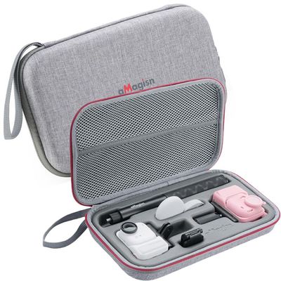 XYYORITRIX Carrying Case for Insta360 Go Ultra Camera EVA Hard Shell Shockproof Impact Resistant Large Capacity Removable Inner Tray
