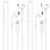 2 Pack for iPhone Headphones Wired Earbuds/Earphones with Built-in Remote to Control Music, Phone Calls, and Volume Compatible with iPhone 14 13 12 11 Pro Max XS XR X 8 7 6 view 1