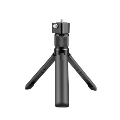 360 Rotating Desktop Tripod Stand with Extendable Grip Handle, Universal 1/4 Inch Screw Mount for Action Cameras and Compact Recording Devices