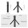 360 Rotating Desktop Tripod Stand with Extendable Grip Handle, Universal 1/4 Inch Screw Mount for Action Cameras and Compact Recording Devices view 3