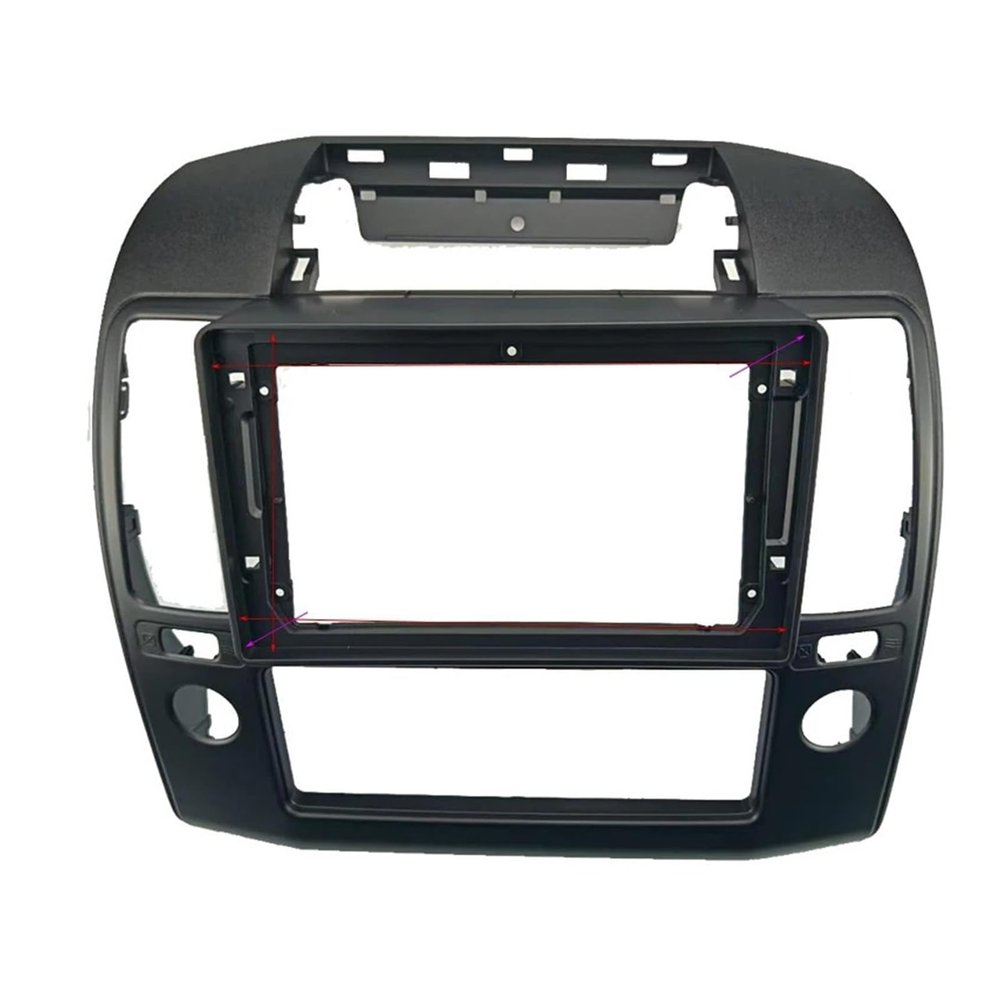 Radio Frame 7/9 Inch Car Radio Fit for Nissan 2004-2010 Stereo Head Unit Android MP5 GPS Video Player 2 Panel Frame Convenient(9INCH frame)