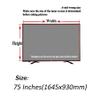 75 Inches Anti Blue Light TV Screen Protector, Anti Glare Matte Film Anti Scratch Protection Filter Relieve Eye Fatigue for 4K TV,75 Inches(1645x930mm) view 4