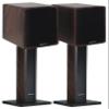 Rockville ELITE-5D Bundle: Dark Wood 800W 5.25" Powered Bluetooth Bookshelf Speakers, Pair RHT28D 28" Speaker Stands, 2 Items view 1