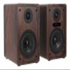 Rockville ELITE-5D Bundle: Dark Wood 800W 5.25" Powered Bluetooth Bookshelf Speakers, Pair RHT28D 28" Speaker Stands, 2 Items view 3