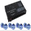 Audiosavings CREQ7B Bundle: 7-Band Car Audio Equalizer 9-Volt Line Driver and Sub Control, (4) Rockville RTR172 17 ft 2-Channel Twisted Pair RCA Cable Split Pin Copper, 5 Items view 1
