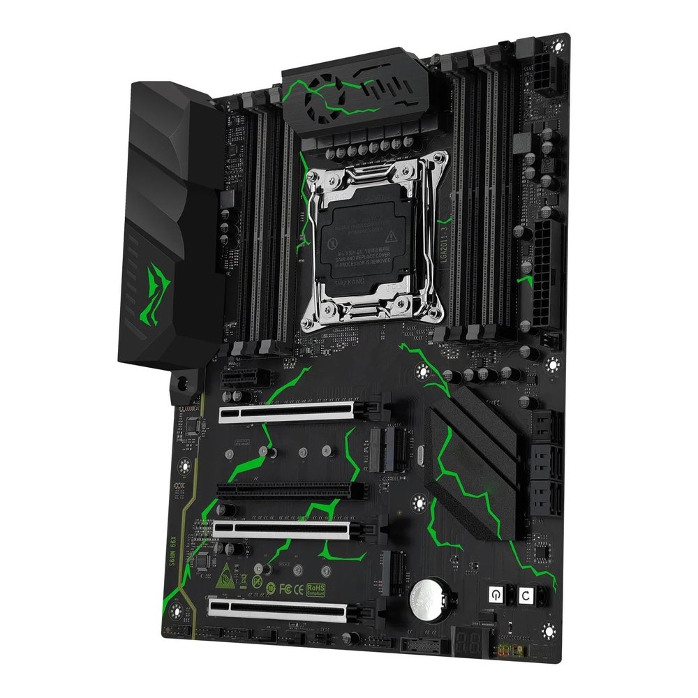 THFKLXT Computer Motherboards Fit for Machinist MR9S X99MotherboardCombo with for Xeon E5 2690 V4 CPU LGA 2011-3 AndDDR4 64GB 2400MHzRAM Kit Four Channel Memory Port