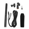 Condenser Interview Microphone, Handheld Mic for DSLR Camera, Cardioid Pickup Pattern with Metal Holder Wind Foam, 11 Inch Compact for Media view 1