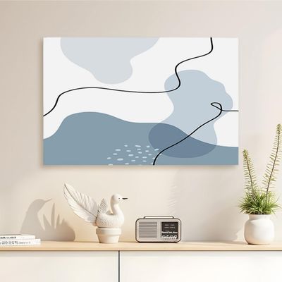 32-80 Inch Indoor TV Dust Cover Universal Elastic Dustproof Screen Protector for Hanging/Desktop Televisions & Computers Curved/Flat Indoor Art Decorative Cover-Blue1||45-48inch