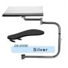 SNGXRFHD OK010 Multifunctional Full-Motion Chair Clip-On Keyboard Stand Laptop Stand Mouse for Comfortable Office and Gaming(SILVER) view 2