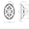 B&C Speakers 15NBX100 15-inch Woofer Cone TWP Waterproof Both Sides Audio Speaker 4 in. Copper Ventilated Voice Coil Gap 1000 Wrms 2000 Watts Peak 4 Ohm view 3