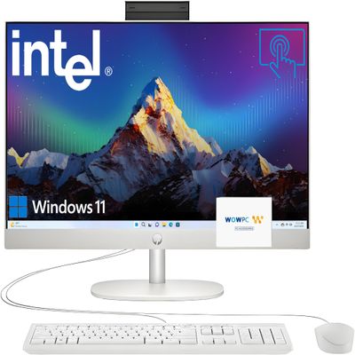 HP 24 23.8" FHD Touchscreen All-in-One Desktop Computer for Office, Latest 13th Gen Intel 8-Core CPU (Beats i5-6360U), 32GB RAM, 512GB PCIe SSD, HDMI, Wi-Fi, Bluetooth, Business AIO, Win11