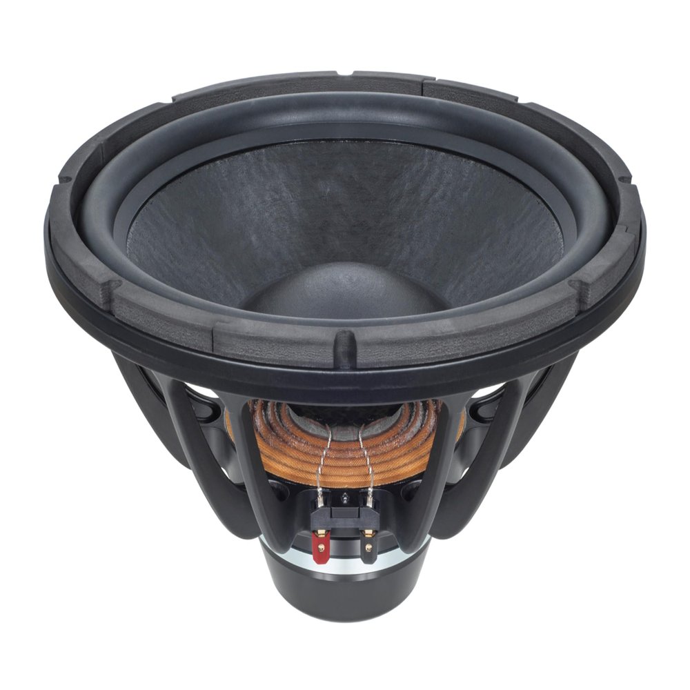 B&C Speakers 15BG76 15-inch Rubber Surround Subwoofer Woofer Cone TWP Waterproof Both Sides 8 Ohm Audio Speaker Rolled Edge Bass 3-in. Copper Voice Coil 500 Wrms 1000 Watts Peak