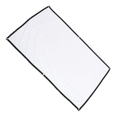 HAKIDZEL Folding Portable Polyester Projector Screen Outdoor Movie Curtain HD Projection for Home Theater Party Use Easy to Install and Carry