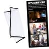 HAKIDZEL Folding Portable Polyester Projector Screen Outdoor Movie Curtain HD Projection for Home Theater Party Use Easy to Install and Carry view 3