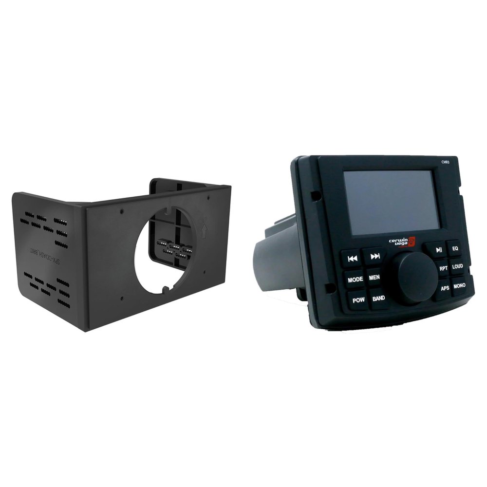 Cerwin-Vega CMR3 RPM Series All-Weather Audio Player/Receiver & SPXDDASH Double-Din Dash Kit Bundle