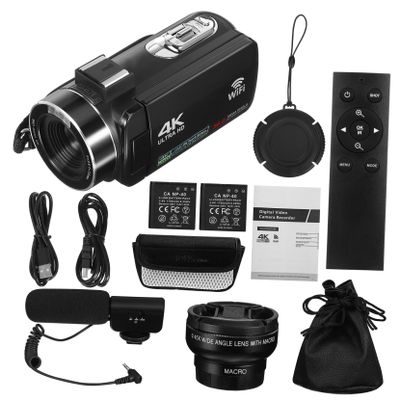 CAXUSD High-Definition Vlogging Camera Touch Screen Digital Video Recorder Compact Portable Movie Camcorder for Youtubers and Creative Filming Projects