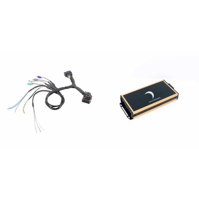 Diamond Audio MICRO84U 4 Ch Full Range Class D Amplifier with MSTLINK T-Harness for '14-23 HD Factory Radios to Aftermarket Amplifiers