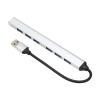 USB30. Hub 7 Ports, Slim Aluminum USB Data Hub, Multi Port Extender Adapter with 6 USB20. 1 USB30. Ports, Speed 5Gbps Transfer for Laptop PC Tablet view 1