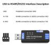 AYNEFY USB to RS485 RS232 Converter Industrial USB Serial Adapter with CH343G Chip Thunder Protecting ESD TVS Diodes for Industrial Control view 3