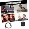 Mikinona Fiber Coaxial to Analog Audio Converter Digital Optical to R Stereo Adapter for Tv Speaker Amplifier Metal Supports Sampling Rate Compatible with HDTV Media Player Game Console view 3