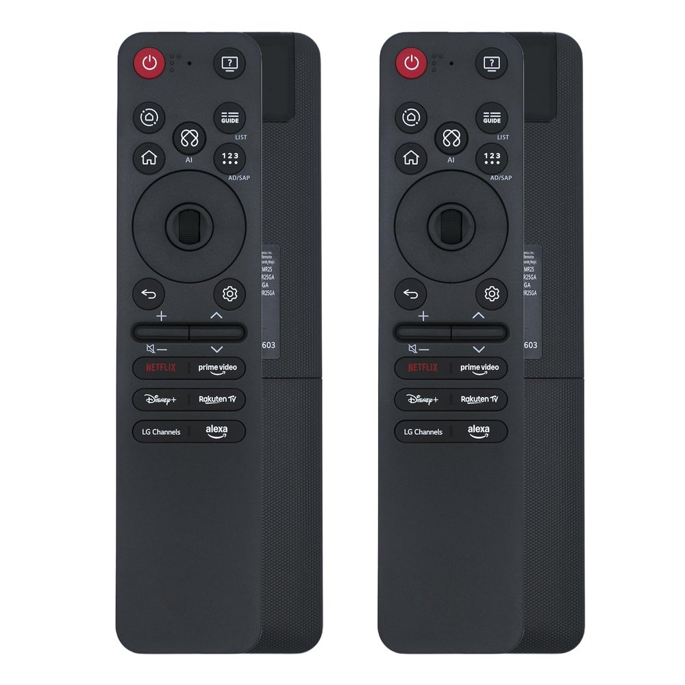 2 Pack New Replacement MR25GA AKB76046603 Voice Magic Remote Control Compatible with LG 2025 Magic Voice TV Remote Control G5 C5 B5, QNED 92A 85A 80A, UA77 Series with AI, Pointer and Alexa Voice
