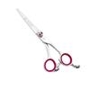 Washi Red Eye Skull 5.5" Japanese 440C Stainless Steel Shear With Black Razor view 1