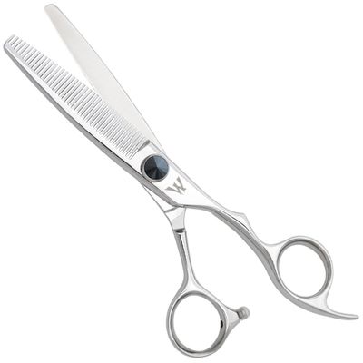 Washi Tw Master Blender 40-Tooth 6.0" Thinning Steel Shear With Silver Razor