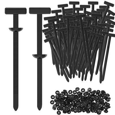 100PCS Nylon Cable Tie Buckles UV-Resistant Universal Heavy Duty Self-Locking Zip Ties with Pin & Button for Car Repair