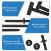100PCS Nylon Cable Tie Buckles UV-Resistant Universal Heavy Duty Self-Locking Zip Ties with Pin & Button for Car Repair view 2