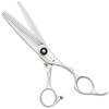 Washi Double Thinner 30-Tooth 6.0" Thinning Steel Shear With Black Razor view 1