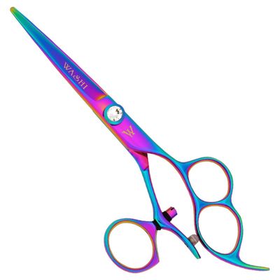 Washi 720 Double Swivel 5.7" Japanese 440C Steel Shear With Black Razor