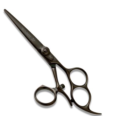 Washi Black Fury 360 Convex Edge 5.75" 440C Steel Shear With Purple Razor