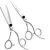 Washi Ufo 30T Thinner & 6.0" Japanese 440C Steel Shear Set With Black Razor view 1
