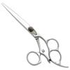 Washi Triple Crown Long 6.5" Japanese 440C Steel Shear With Black Razor view 1