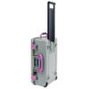 Pelican Air 1535 Carry-On Sage Green - Medium Size Waterproof Case with Pluck Foam Set and Lid Foam - Magenta Handles & Latches view 2
