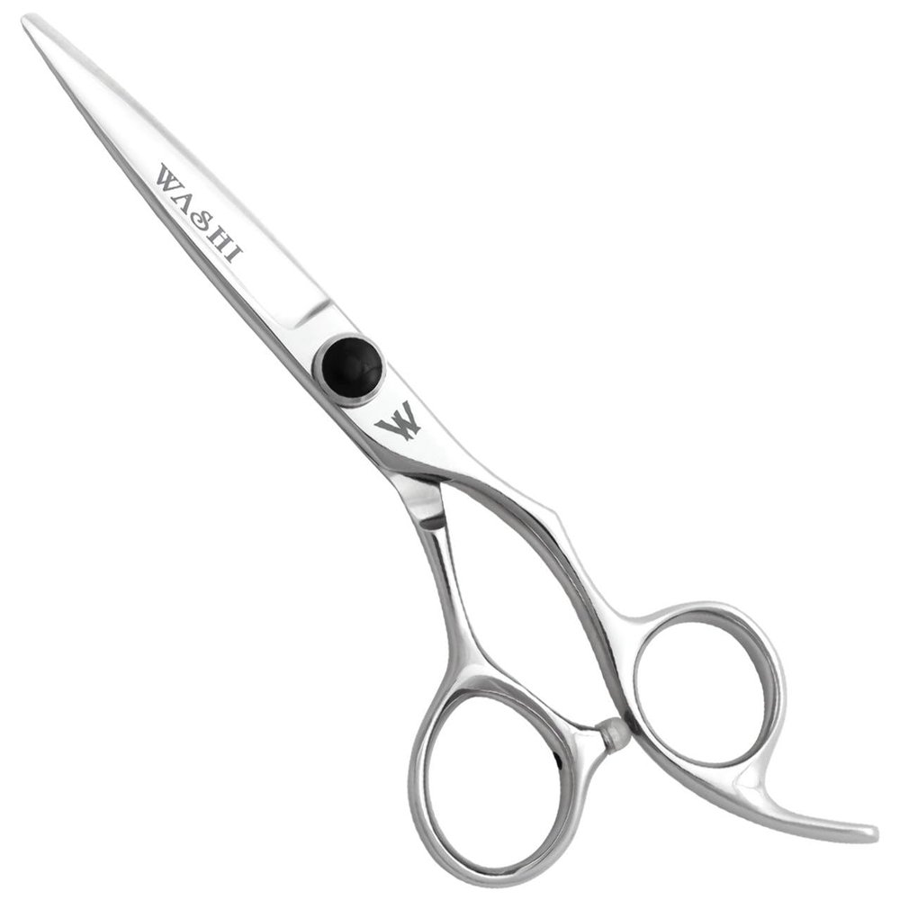 Washi Ufo Convex, Anti-Push Edge 6.5" Japanese 440C Steel Shear With Pink Razor