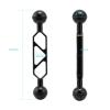 1 Inch Dual Ball Head Arm Adapter Action Camera Clamp Mount Connector for Diving Strobe/Video Light Accessory view 4