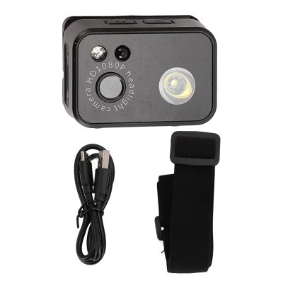 Action Camera Head Mount with 2.0M CMOS Sensor, 1080P HD Video, Wearable LED Headlamp - Night Recording, Adjustable Lighting, Ideal for Outdoor and Repairs