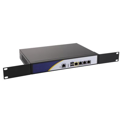 Firewall Hardware, VPN, Network Security Appliance, Router PC, Intel Atom D525, RS01, 4 x Intel Gigabit LAN, 2 x USB, COM, VGA, Fan,4G RAM/64G SSD