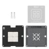 Amaoe BGA556 RAM Steel Mesh Repair Platform Kit,LPDDR Tin Planting Platform BGA556 Steel Mesh.4PCS.BGA556 RAM-4in1 0.12mm Stencil,Magnet Base,Scraper,Mobile Motherboard Repair Accessories. view 1