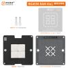 Amaoe BGA556 RAM Steel Mesh Repair Platform Kit,LPDDR Tin Planting Platform BGA556 Steel Mesh.4PCS.BGA556 RAM-4in1 0.12mm Stencil,Magnet Base,Scraper,Mobile Motherboard Repair Accessories. view 2