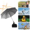 Camera Hot Shoe Umbrella, 360 Swivel DSLR Camera Sunshade & Rain Cover for Camera with Hot Shoe, Waterproof Photography Accessory for Outdoor Photographing, Filming, Live Streaming, 20 Inch view 4