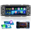 4+64GB Android 15 Radio for Dodge RAM 2002 2003 2004 2005 2006 Jeep Wrangler 2003 2004 2005 2006 Jeep Grand Cherokee 1999-2004 Wireless Carplay Android Auto, 6.86 inch IPS Screen Bluetooth WiFi GPS view 1