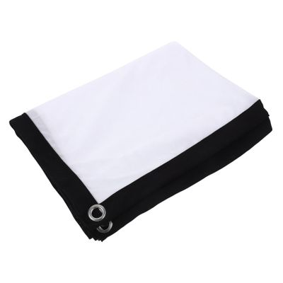 COOLHIYA Polyester Outdoor Movie Projection Curtain High Definition Reflective Cloth Compatible with LED Projectors Easy to Carry and Attach