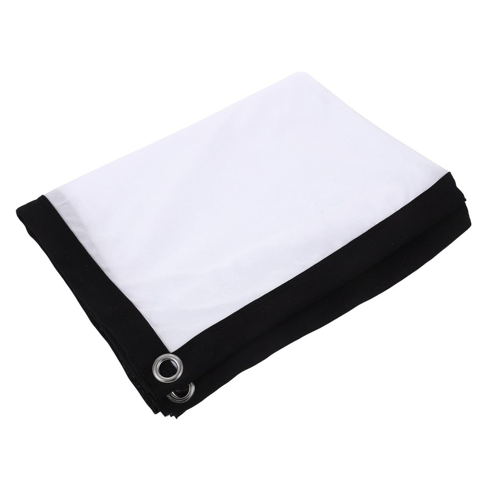 COOLHIYA Polyester Outdoor Movie Projection Curtain High Definition Reflective Cloth Compatible with LED Projectors Easy to Carry and Attach