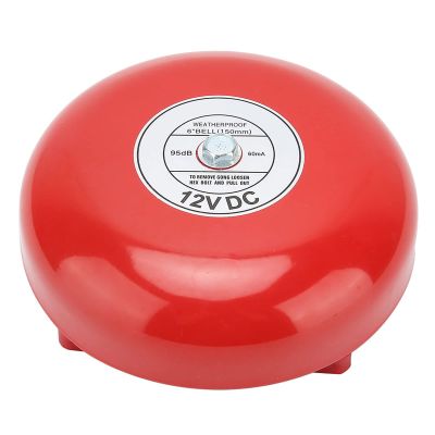 RIZGHWOY 6 Inch Internal Strike Bell Electric Alarm Bell 95dB Loud with Pure Copper Coil Hard for Wall Ceiling Installation 12V 24V 220V (3)