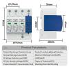 2P 4P AC SPD 1P+N-PE 20KA 40AK 50KA T1 T2 275V 385V House Surge Protector Protective Low-voltage Arrester Device(2P,385V) view 2