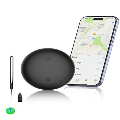 Air Tracker Tag Alternative (iOS Only) - Smart Bluetooth Tracker, Item Finder Works with Apple Find My App, IP68 Waterproof Trakcer Tag Locator for Keys, Luggage, Backpack, Wallet (1 Pack)